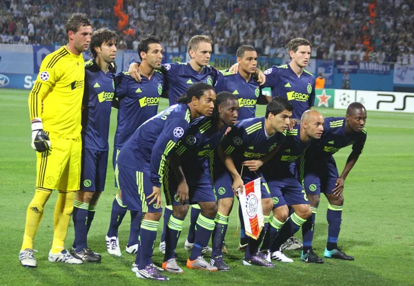 AFC ajax team pose för ett gruppfoto — Stockfoto