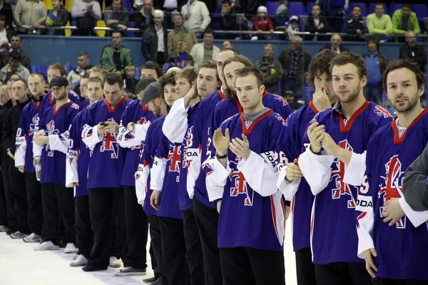 Grande-Bretagne - la médaillée d'argent du Championnat mondial de l'IIHF — Photo