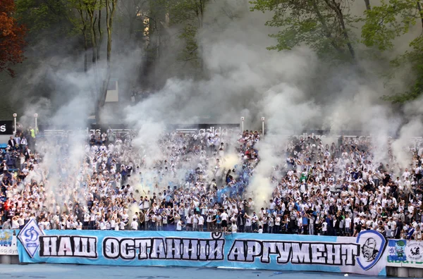 Dynamo Kyiv ultra supporter — Stok Foto