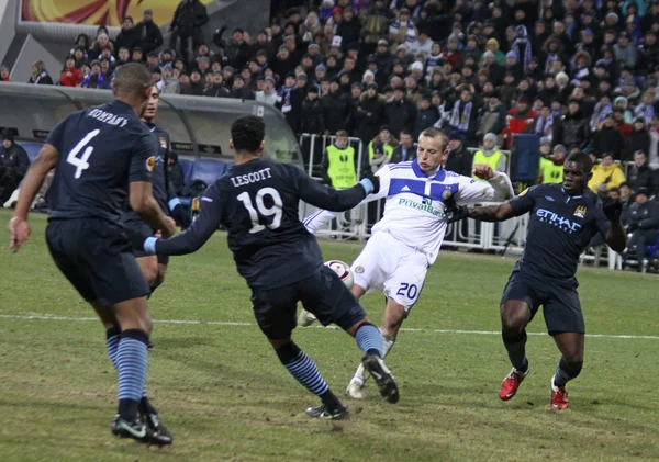 Ciudad de Dinamo Kiev vs manchester — Foto de Stock