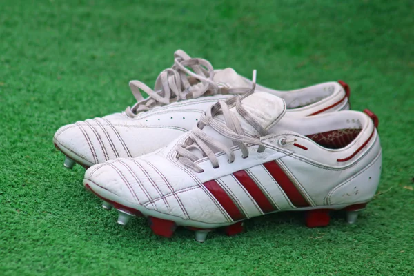 Ζευγάρι μπότες ποδοσφαίρου — Φωτογραφία Αρχείου
