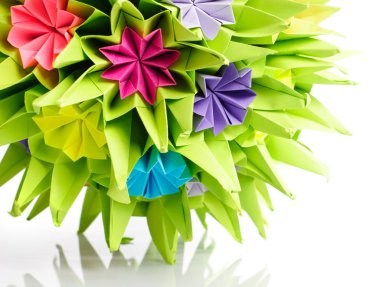 Origami kusudama çiçek