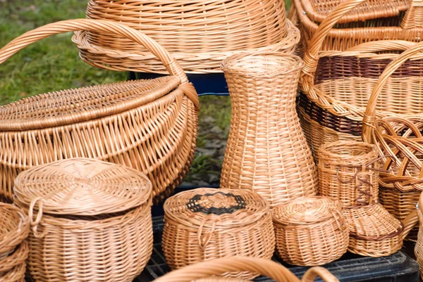 Basketry on nature — Stock Photo, Image