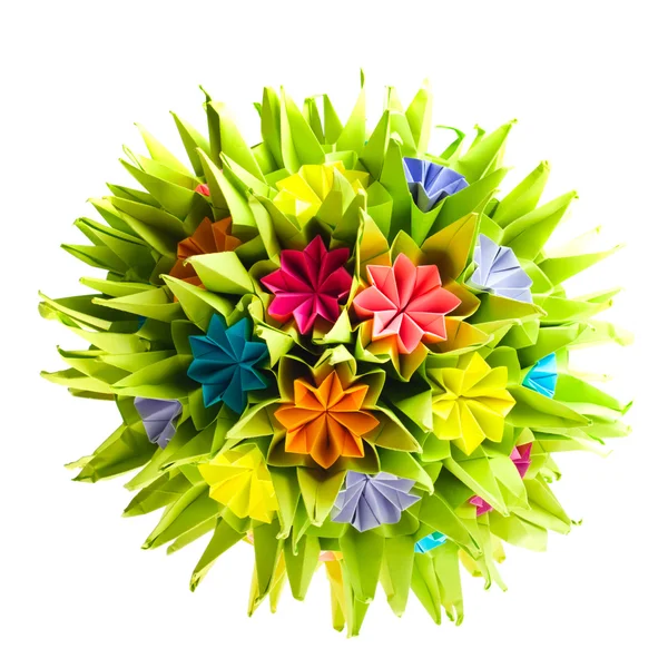 stock image Origami kusudama flower