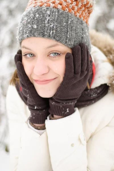 Retrato de inverno — Fotografia de Stock