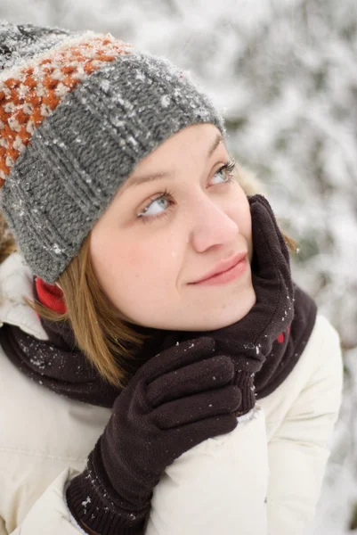 Portret zimowy — Zdjęcie stockowe