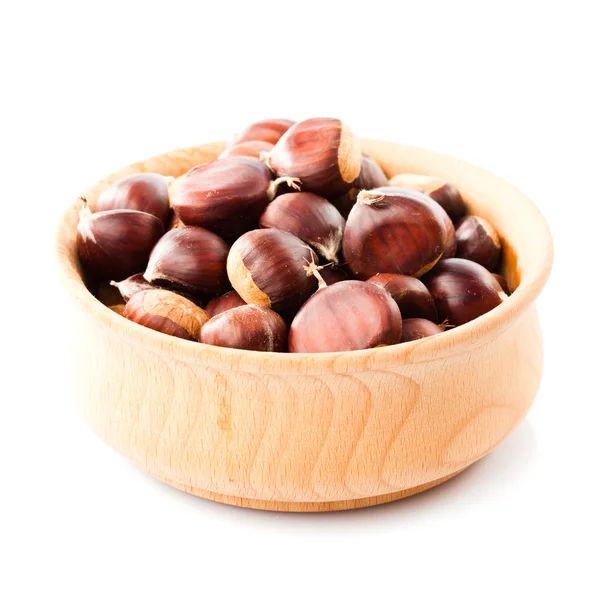 Chestnuts isolated — Stock Photo, Image