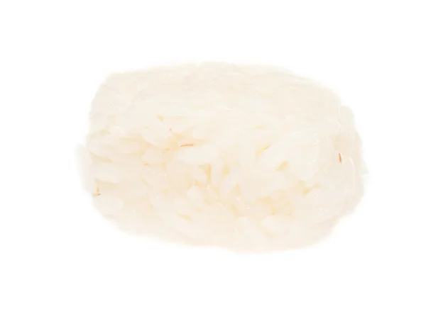 A főtt kínai rizs, fehér alapon — Stock Fotó