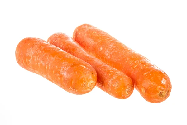 Fresh carrots isolated on white background — Stock Photo, Image