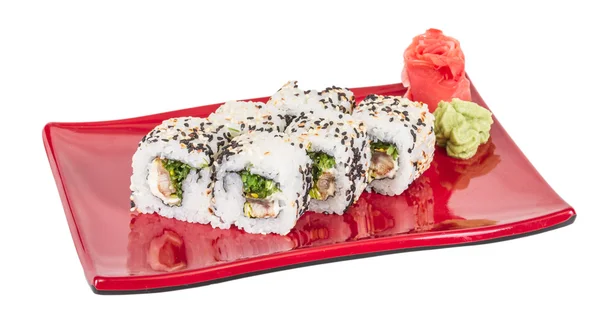 Stock image Japanese traditional Cuisine - Maki Roll with Nori , Cream Chees