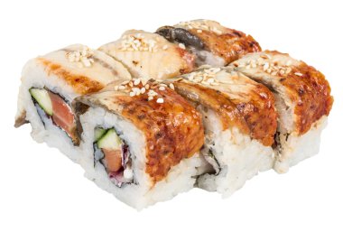 Japon mutfağının - maki rulo ile salatalık, krem c