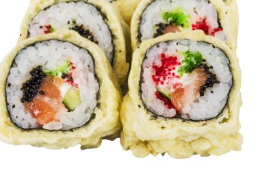 Japon mutfağı-Tempura Maki Sushi (Deep Fried sa ve yapılan rulo