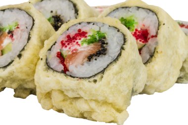 Japon mutfağı-Tempura Maki Sushi (Deep Fried sa ve yapılan rulo