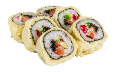 Japanese Cuisine -Tempura Maki Sushi (Deep Fried Roll made of sa clipart