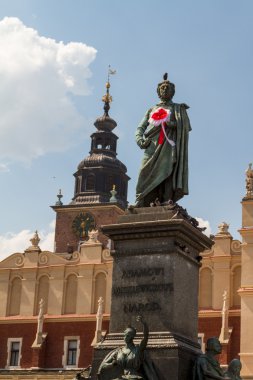 krakow tarihi bir bina. Polonya