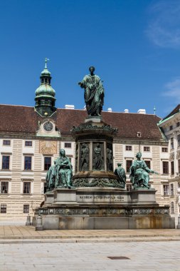 Hofburg Sarayı ve anıt. Vienna.Austria.