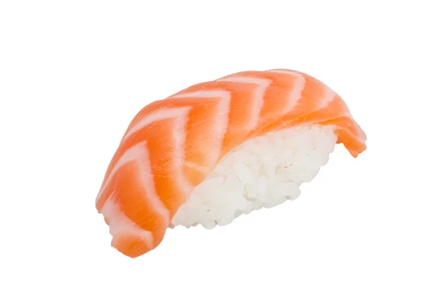 Studio schieten van Japanse sushi vaki met zalm op witte backgro — Stockfoto