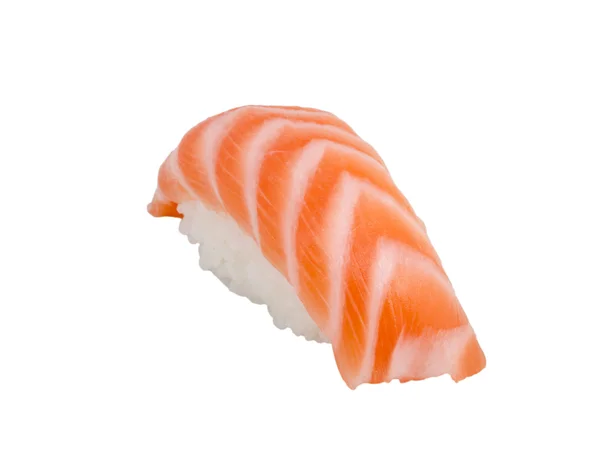 Studio trage de sushi vaki japonez cu somon pe backgro alb — Fotografie, imagine de stoc