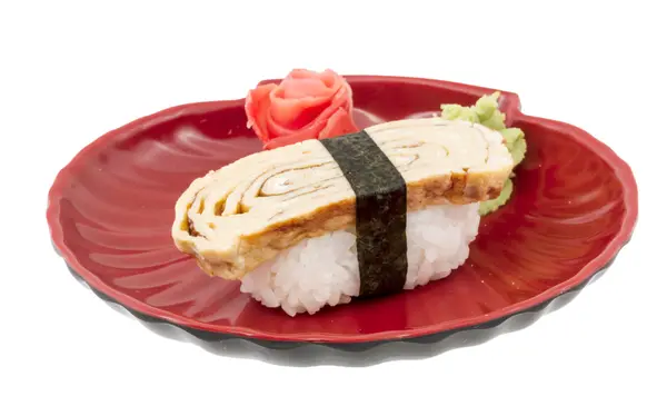 Tamago (Omelet) sushi — Stock Photo, Image