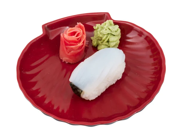 日本鱿鱼寿司 — 图库照片