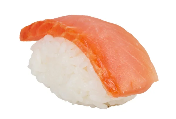 Salmon sushi with white background — Stock Photo, Image