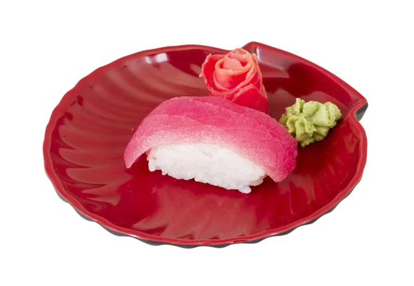 Primer plano de un sushi de atún — Foto de Stock