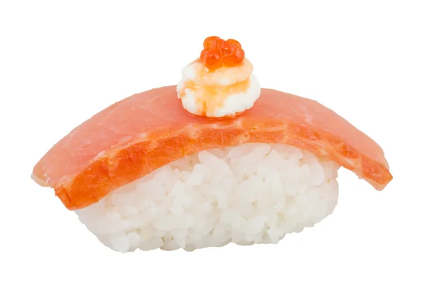 Sushi di salmone con sfondo bianco — Foto Stock