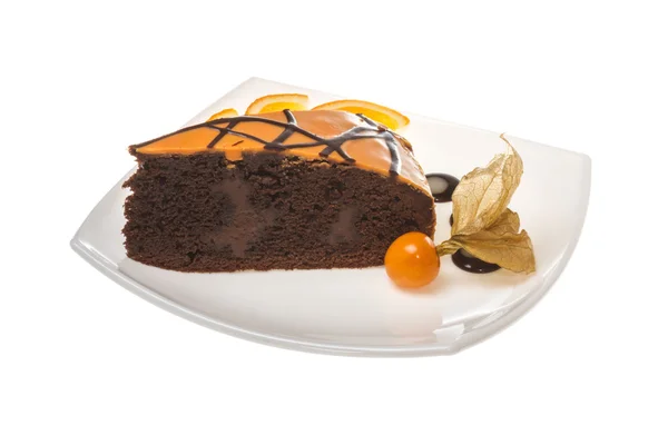Φέτα κέικ σοκολάτας — Φωτογραφία Αρχείου