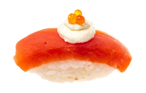 Laks sushi på en hvid baggrund - Stock-foto