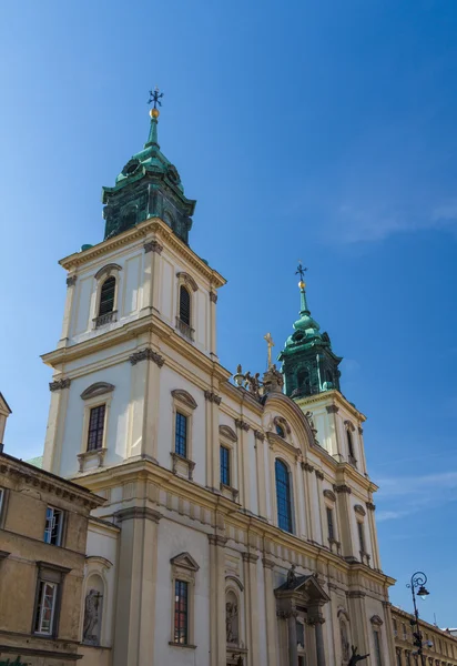 Świętego krzyża kościół (kosciol swietego krzyza), Warszawa, Polska — Zdjęcie stockowe