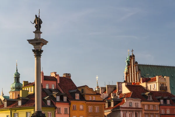 Zámecké náměstí ve Varšavě, Polsko — Stock fotografie