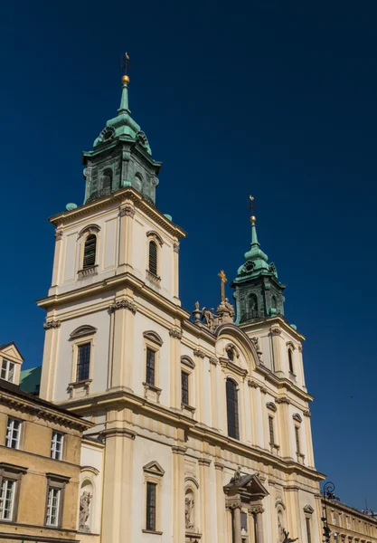 圣十字教堂 (教堂村 swietego krzyza)、 华沙、 波兰 — 图库照片