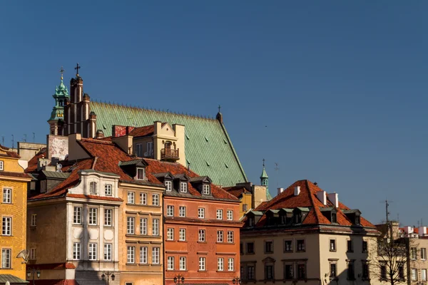 Slottstorget i Warszawa, Polen — Stockfoto