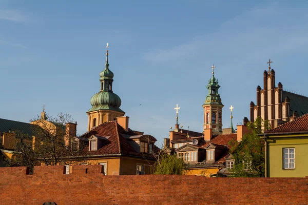 Slottstorget i Warszawa, Polen — Stockfoto