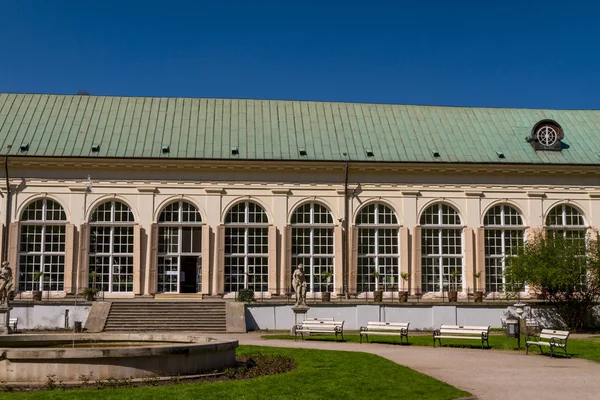 Palatul Lazienki din Parcul Lazienki, Varșovia. Lazienki Krolewski — Fotografie, imagine de stoc
