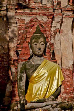 Buda heykeli - ayuthaya, Tayland