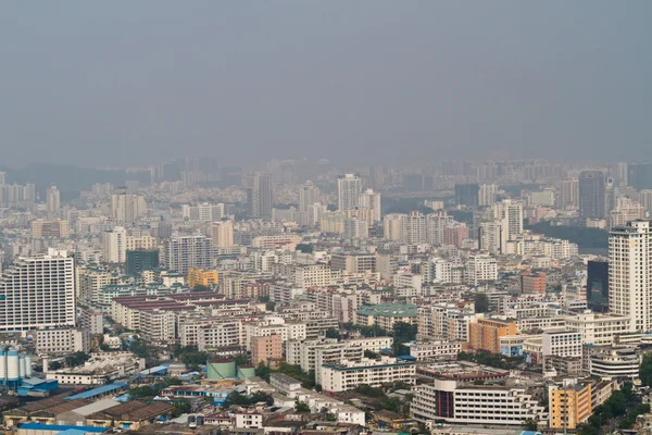 China Hainan Island, Stadt von Sanya Luftaufnahme — Stockfoto