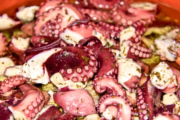 stock image Octopus galician style (pulpo a la gallega) , spanish tapas dish