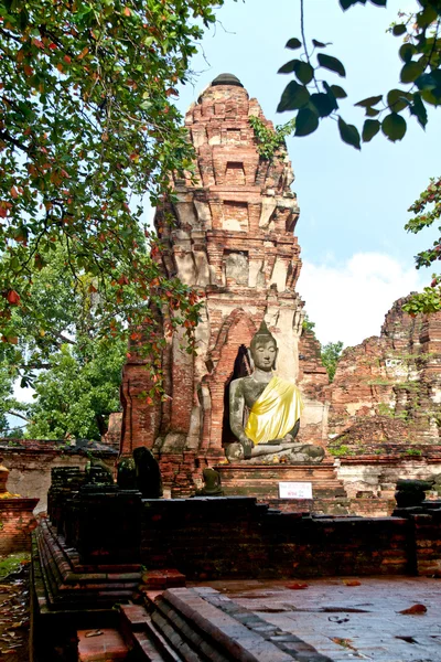 Patung Buddha Ayuthaya, Thailand — Stok Foto