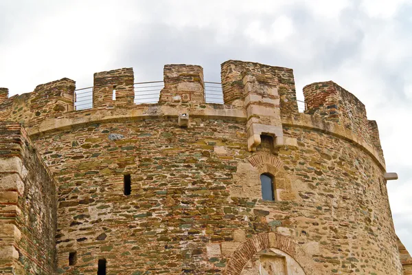 Эптапирджо укрепленная стена в Верхнем городе Салоники — стоковое фото