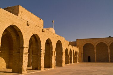 Interior of Great Mosque in Mahdia, Tunisia clipart