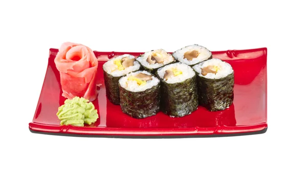 Rotoli di sushi fatti di fungo — Foto Stock