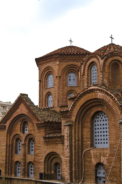 stock image Located in a leafy garden the peaceful Panagia Chalkeon Church w