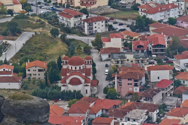 Kastraki aldeia perto de Meteora, na Grécia — Fotografia de Stock