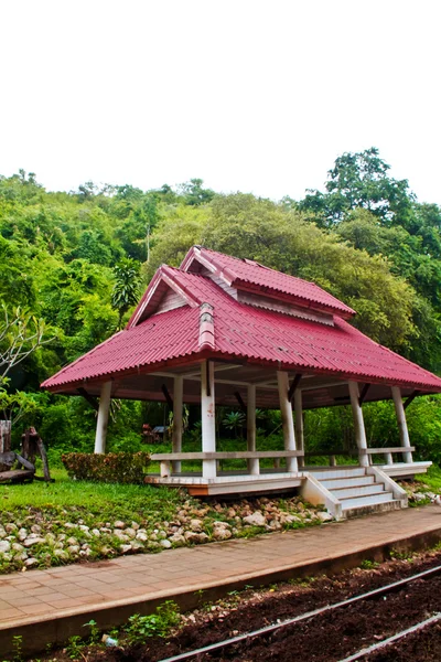Dřevo thajské domov — Stock fotografie