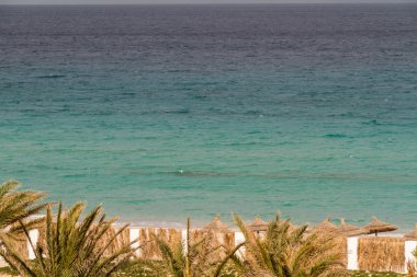 Tunus Akdeniz beach Resort'ta sahne.