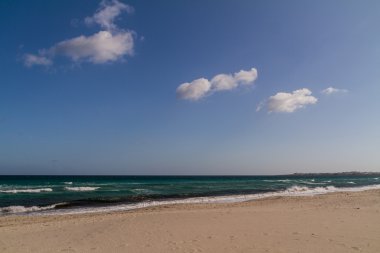 Tunus Akdeniz beach Resort'ta sahne.