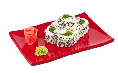 Japonya vejetaryen nori ile rulo