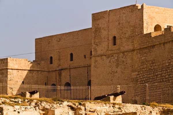 Ribat - arabic fortification and cemetery in Mahdia - seaside to — Stock Photo, Image