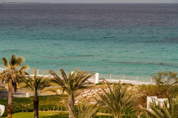 Cena no resort de praia mediterrânea na Tunísia . — Fotografia de Stock